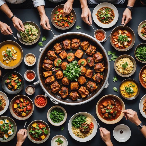 Comment organiser un festival de cuisine du monde, avec des conseils sur la sélection des cuisines et des chefs participants ?